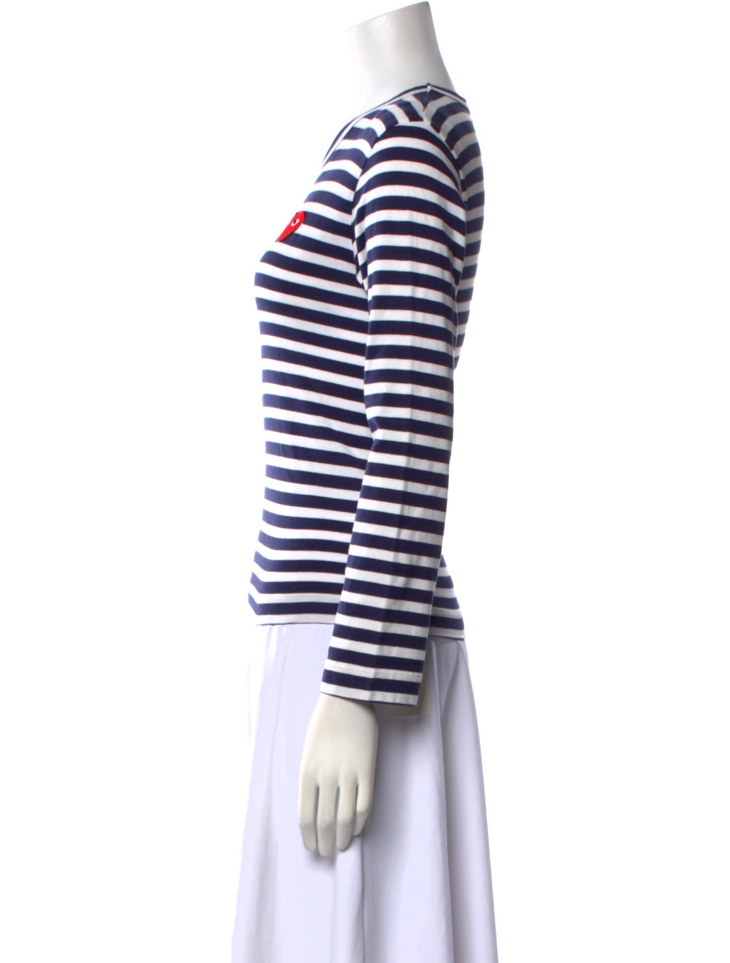 Comme des Garçons Play Striped Crew Neck T-Shirt